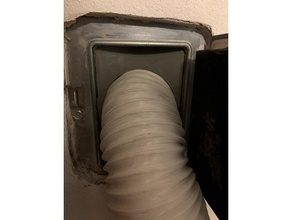 Blende abluftschlauch 13 cm Klimaanlage Kamint Klima Kühlung dachboden kamin klimaanlage 3d print model - Mito3D