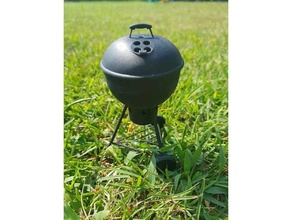 weber bbq grill barbecue dlp griglia modello sla 3d print model - Mito3D