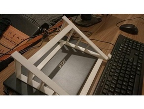 laptop riser 22inch stand 3d print model - Mito3D