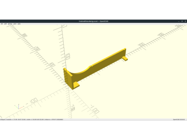 Kabinett Griff Jig Hersteller 3D print model - Mito3D