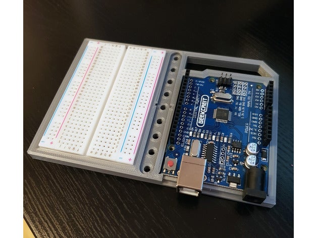 bandeja arduino uno + pequeno tábua pão 3D print model - Mito3D