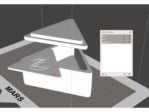 scatola parafango stile triangolo scelte chitarra scegliere 3d print model - Mito3D