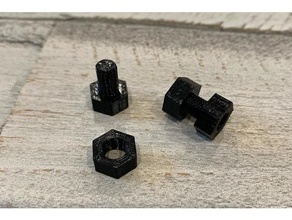 small nut bolt 3d print model - Mito3D