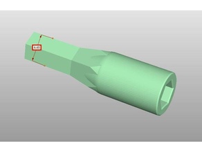 m3 nut driver thinner screwdriver bit 3d print model - Mito3D