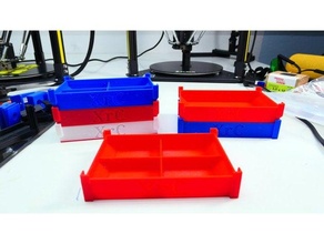 screw nut work box diy diybio nutbox screwbox toolbox 3d print model - Mito3D