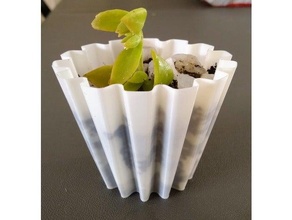 plantar Panela vaso flores flor interior jardim plantador plantadores espiral modo 3d print model - Mito3D