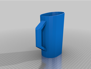 ensacado Leche jarra polígono 3d print model - Mito3D