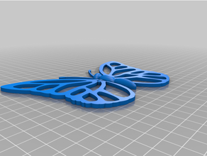 hinged wing butterfly 3d print model - Mito3D