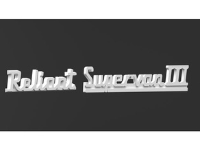 angewiesen Regal Supervan iii Logo 3d print model - Mito3D