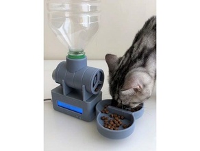 cat feeder bowls feeders 3d print model - Mito3D