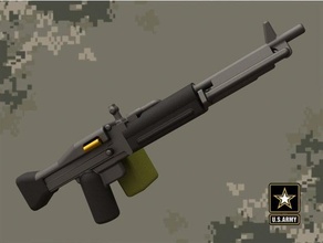 m60 machine gun lego minifigures compatible weapon weapons minifig minifigure vietnam 3d print model - Mito3D