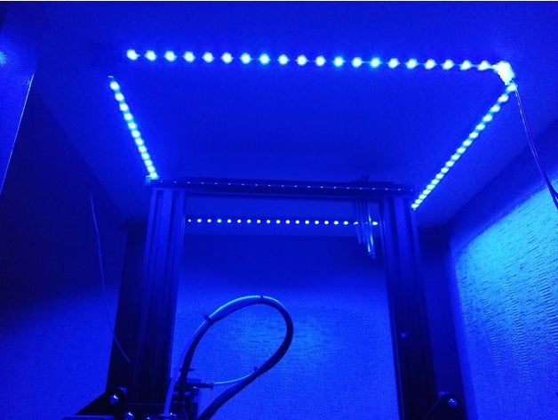 barra conduziu monte 2832 ikea leds suporte luz faixa 3D print model - Mito3D