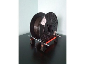 Ajustable bobine titulaire soutien palier filament lisse barre 3d print model - Mito3D