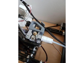 extrusora tensão controle cabo guia Bowden suporte filaflex flexível filamento tensor tpu 3d print model - Mito3D