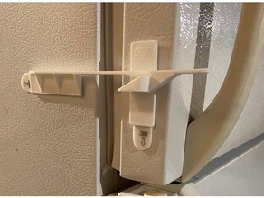 Tür verriegeln Kühlschrank Gefrierschrank kindersicher Kind Proofing Riegel sperren Verriegelung 3d print model - Mito3D