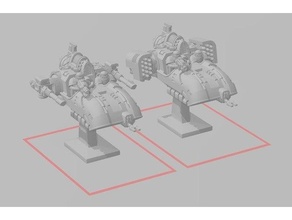 anti gravity speeder segmented armor galactic crusaders remix epic epic30k epic40k scale 3d print model - Mito3D