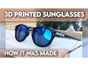3d stampato occhiali sole fusione 360 resina sla 3d print model - Mito3D