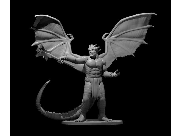 pit fiend updated 3D print model - Mito3D