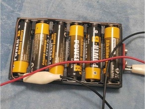 9v pil Yuvas 6xaa batterie Cas gaine aaa titulaire soutien aa 3d print model - Mito3D