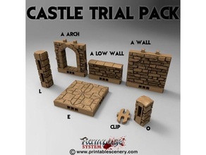 castle trial pack 3d print model - Mito3D