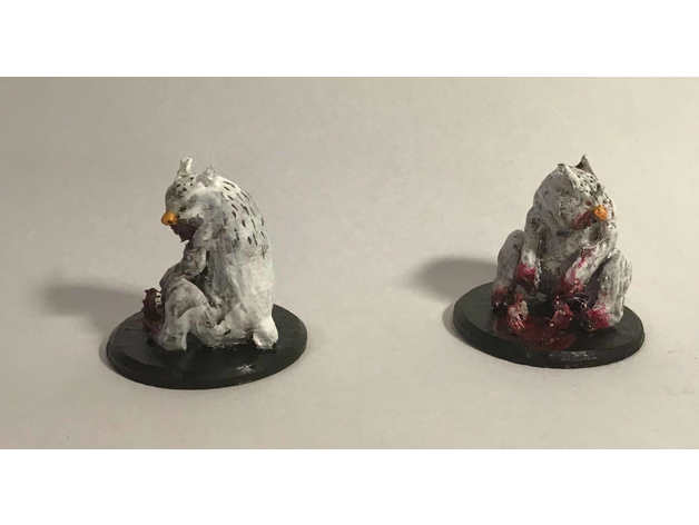 búho ages ártico 2nd edición añadir monstruoso compendio dd dnd miniatura mazmorras dragones mini 28mm 3D print model - Mito3D