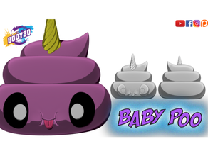 baby poo art body body3d cartoon fan fanart pop 3d print model - Mito3D
