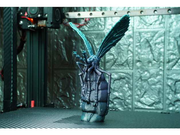 inchado mosquito suporte livre açao figura 3D print model - Mito3D