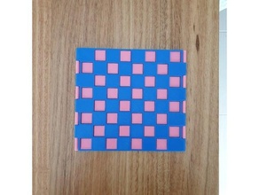 klappbar schlank Schach Tafel Brettspiel Brettspiele Spiel einstellen einfach Familie Spaß falten Lowpoly 3d print model - Mito3D