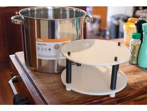 acétone vapeur lissage étagère 4 gallon Stock pot baignoire 3d print model - Mito3D