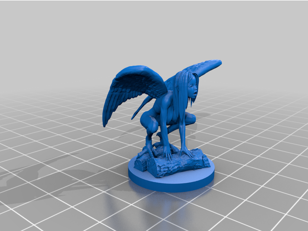 harpie base 3D print model - Mito3D