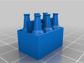 6 pack beer 3d print model - Mito3D