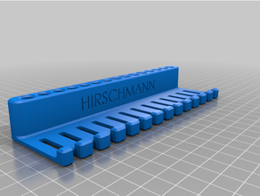 holder lab cables crocodile clips hirschmann axiomet 3d print model - Mito3D