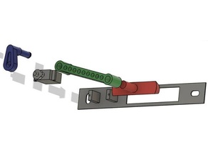 sliding lock mechanism project 3d print model - Mito3D