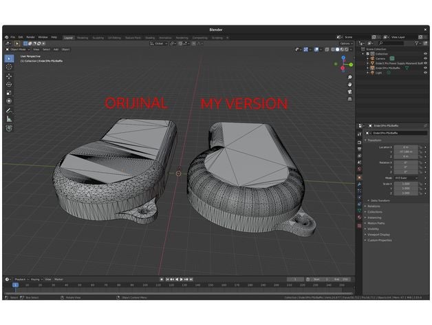 ender3 Profi Leistung liefern Schalldämpfer verbessert 3D print model - Mito3D