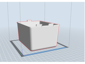 jacaré caixa vegetal 3d print model - Mito3D