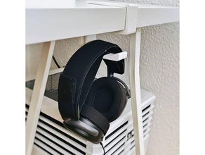ikea lennmon headphone underdesk hanger 34mm plates 3d print model - Mito3D