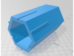modular hexagonal storage hexagon organization stackable 3d print model - Mito3D