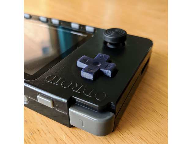 cóncavo gameboy bolsillo d pad color odroid avanzar 3D print model - Mito3D