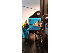 ender 3 pro x-axis end-stop switch mounting plate endstop shortcut standoffs 3d print model - Mito3D
