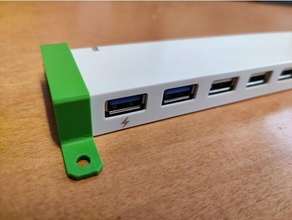 amazonbasics schlank high speed 10 Hafen USB 30 Nabe Mauer Anschlüsse 3d print model - Mito3D