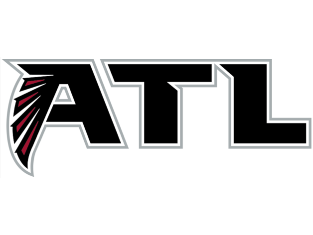 atlanta falcons - atl logo football matlab nfl 3D print model - Mito3D