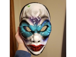jour paie 2 trèfle masque costume soutenir réplique 3d print model - Mito3D