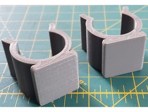pvc pipe clip 3 4in flat 3d print model - Mito3D
