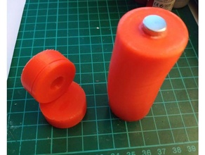 miniature handle magnetic adaptation holder miniatures tinkercad 3d print model - Mito3D