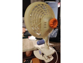 ventilateur bouton 3d print model - Mito3D