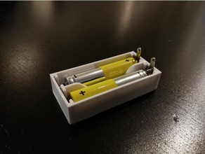 batterie Cas gaine 2x aaa batteries fonctionnel impression 3d print model - Mito3D