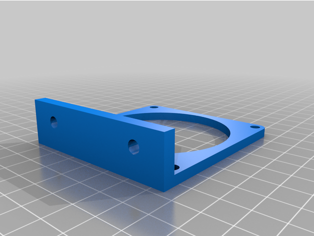 70mm mur support bureau ventilateur 3D print model - Mito3D
