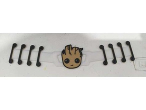 babygroot mask strap covid covid-19 covid19 covidmask maskstrap 3d print model - Mito3D