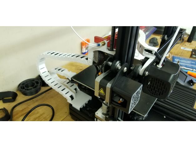 rear ender 3 v2 dual chain mount 3D print model - Mito3D