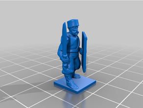 late antiquity - sassanid medium infantry 20mm 25mm archer historical medieval persian spear tabletop gaming wargaming 3d print model - Mito3D